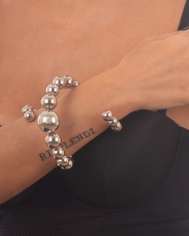 Bracciale donxna bijoux ottone argento