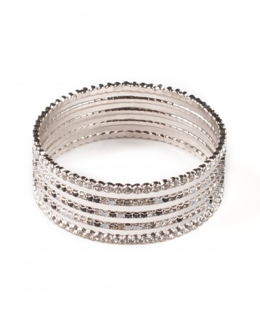 Bracciale donna bijoux ottone argento