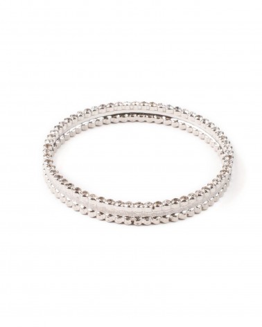 Bracciale donna bijoux ottone argento