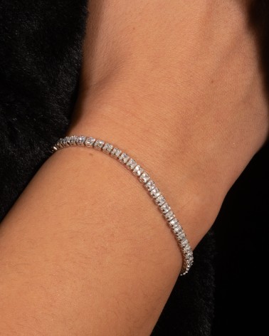 Bracciale donna bijoux ottone argento