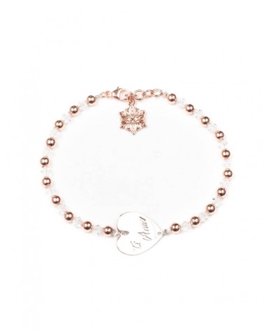 Bracciale donna bijoux ottone oro rosa